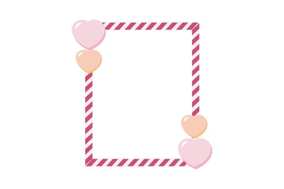 Download Heart Candy Valentine's Frames with Hearts, 15 Oz Skinny Straight Tumbler Wrap - Tumbler wrap Collection