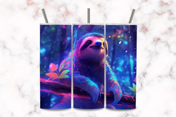Download Sloth Theme 20oz Tumbler Wrap Png - Tumbler wrap Collection