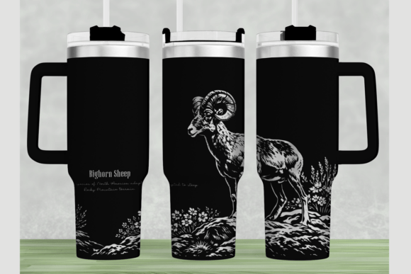 Download Bighorn Sheep 40oz Tumbler Wrap - Tumbler wrap Collection