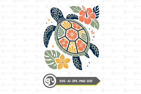 Download Floral Sea Turtle Summer Lover SVG - Premium Resources