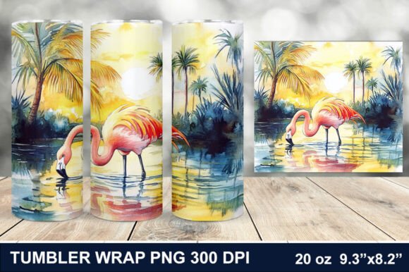 Download Summer Flamingo Tumbler Wrap - Tumbler wrap Collection