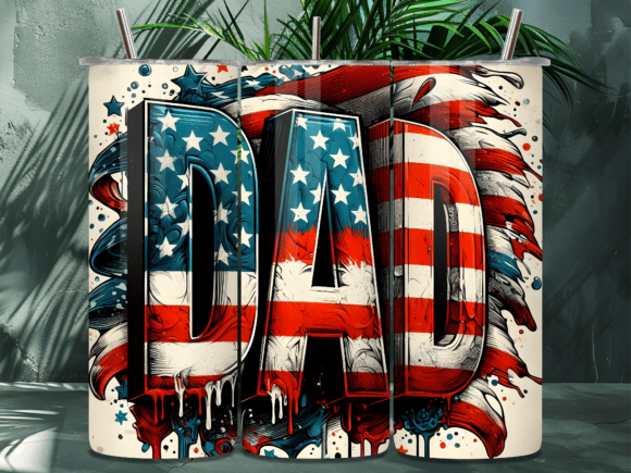Download American Flag Drip Dad Tumbler Wrap - Tumbler wrap Collection