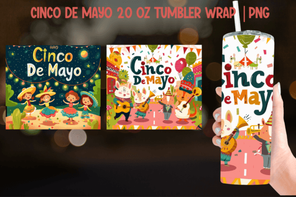 Download Cinco De Mayo Tumbler Wrap - Sublimation - Tumbler wrap Collection