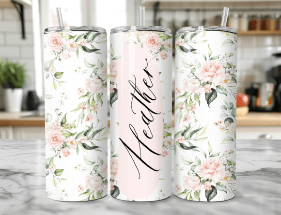 Download Add Name Seamless Floral Tumbler Wrap - Tumbler wrap Collection