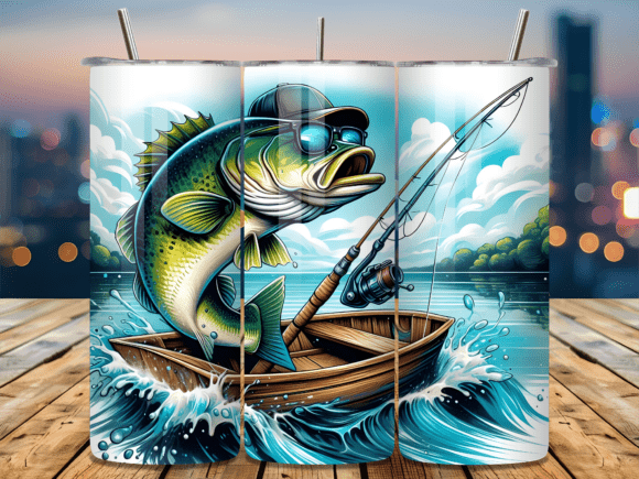 Download Funny Cool Bass Fishing Tumbler Wrap - Tumbler wrap Collection
