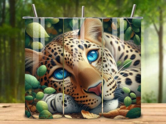 Download Jungle Theme Jaguar Tumbler Wrap Png V.5 - Tumbler wrap Collection