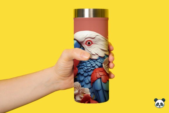 Download Patriotic 3D Parrot Tumbler Wrap Png 1 - Tumbler wrap Collection