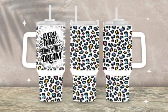 Download 40oz Leopard Print Tumbler Wrap - Tumbler wrap Collection