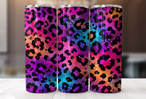 Download Colorful Leopard Print 20oz Tumbler Wrap - Tumbler wrap Collection
