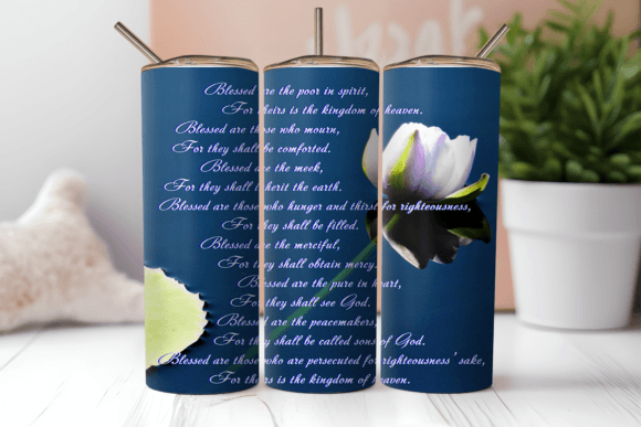 Download Beatitudes 20oz Straight Tumbler Wrap - Tumbler wrap Collection