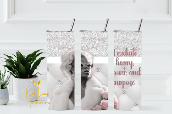 Download I Radiate Luxury 20oz Tumbler Wrap Gray - Tumbler wrap Collection