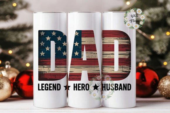 Download Patriotic Dad Tumbler Wrap 20oz - Tumbler wrap Collection