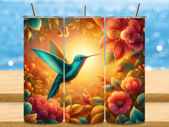 Download Tropical Hummingbird Bird Tumbler Wrap - Tumbler wrap Collection