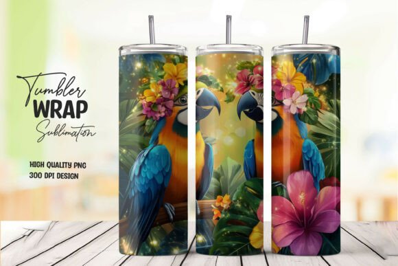 Download Macaw Tropical Bird Tumbler Wrap - Tumbler wrap Collection