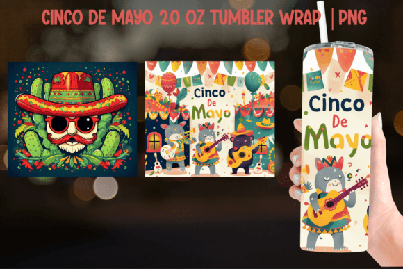 Download Cinco De Mayo Tumbler Wrap - Sublimation - Tumbler wrap Collection