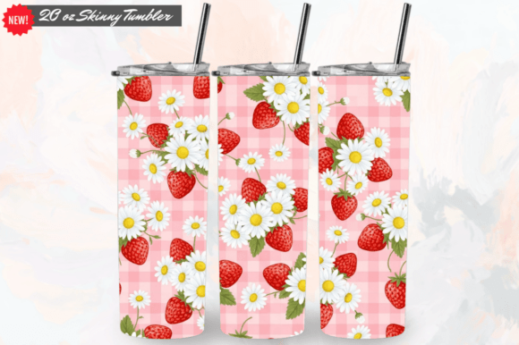 Download Coquette Strawberry Floral Tumbler Wraps - Tumbler wrap Collection