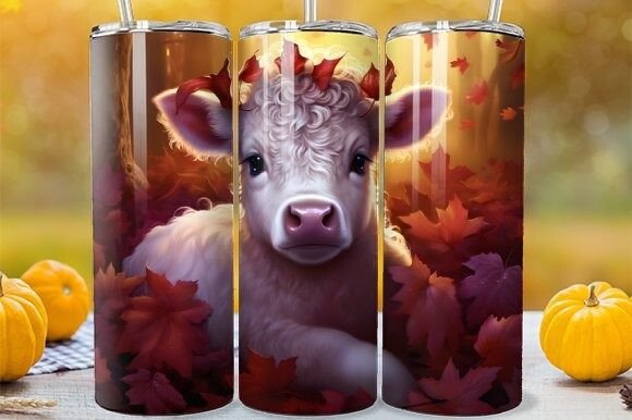 Download Fall Season Highland Calf Tumbler Wrap - Tumbler wrap Collection