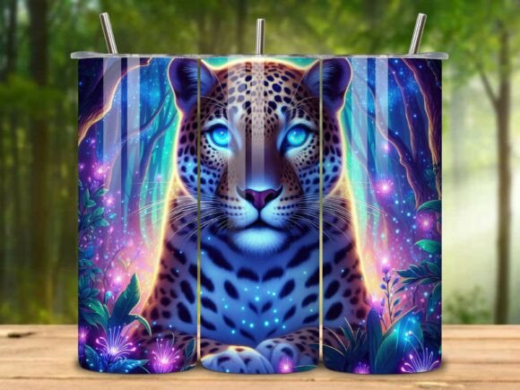 Download Jungle Theme Jaguar Tumbler Wrap Png V.4 - Tumbler wrap Collection