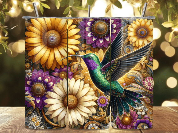 Download Colorful Bird Flower Tumbler Wrap - Tumbler wrap Collection