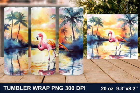 Download Summer Flamingo Tumbler Wrap - Tumbler wrap Collection