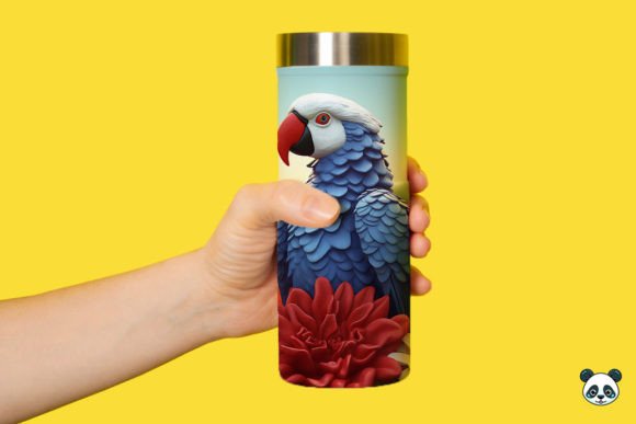 Download Patriotic 3D Parrot Tumbler Wrap Png 3 - Tumbler wrap Collection