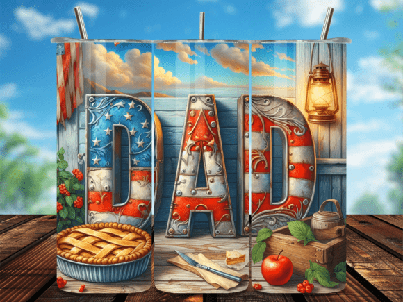 Download Patriotic Hero Dad Tumbler Wrap Design - Tumbler wrap Collection