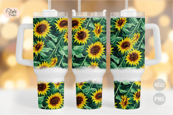 Download Sunflowers 40oz Quencher Tumbler Wrap - Tumbler wrap Collection