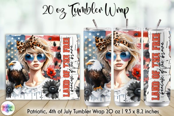 Download Land of the Free Patriotic Tumbler Wrap - Tumbler wrap Collection