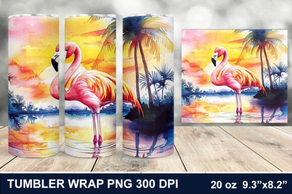 Download Summer Flamingo Tumbler Wrap - Tumbler wrap Collection