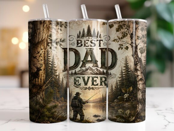 Download Best Dad Ever 20oz Tumbler Wraps PNG - Tumbler wrap Collection