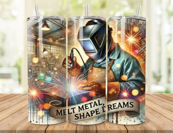 Download Metal Shape Dreams Welder Tumbler Wrap - Tumbler wrap Collection