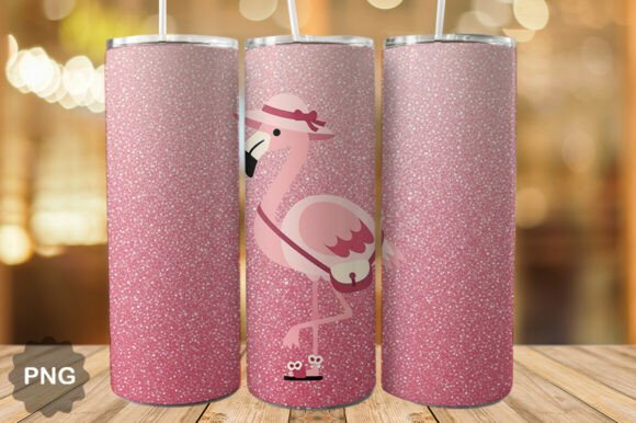 Download Pink Glitter Flamingo Tumbler Wrap PNG - Tumbler wrap Collection