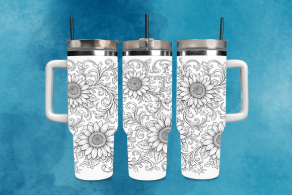 Download Sunflower Laser Tumbler Wrap PNG - Tumbler wrap Collection