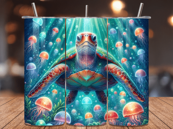 Download Underwater Turtle Life Tumbler Wrap PNG - Tumbler wrap Collection