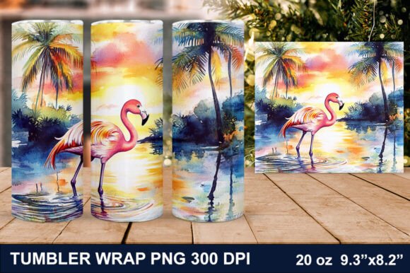 Download Summer Flamingo Tumbler Wrap - Tumbler wrap Collection