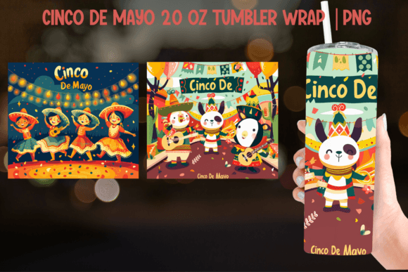 Download Cinco De Mayo Tumbler Wrap - Sublimation - Tumbler wrap Collection