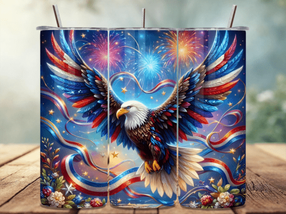 Download Patriotic Eagle Tumbler Wrap PNG - Tumbler wrap Collection