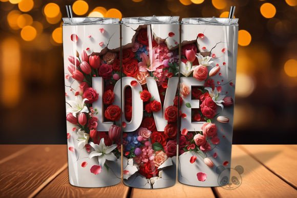 Download Love 3D Mother's Day Tumbler Wrap - Tumbler wrap Collection