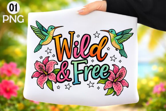 Download Wild and Free Hummingbird T-Shirt Design - Premium Resources