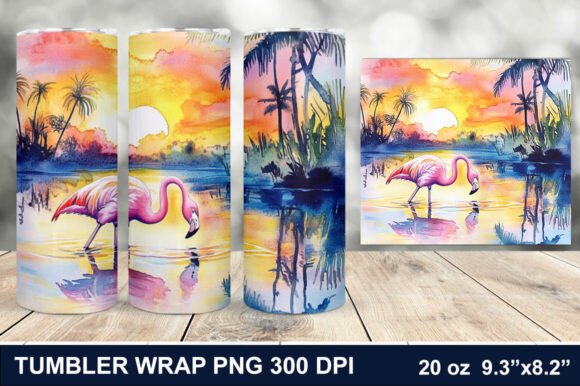 Download Summer Flamingo Tumbler Wrap - Tumbler wrap Collection