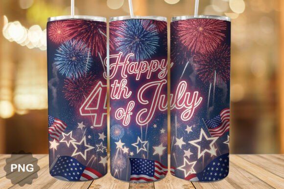 Download Happy 4th of July Fireworks Tumbler Wrap - Tumbler wrap Collection