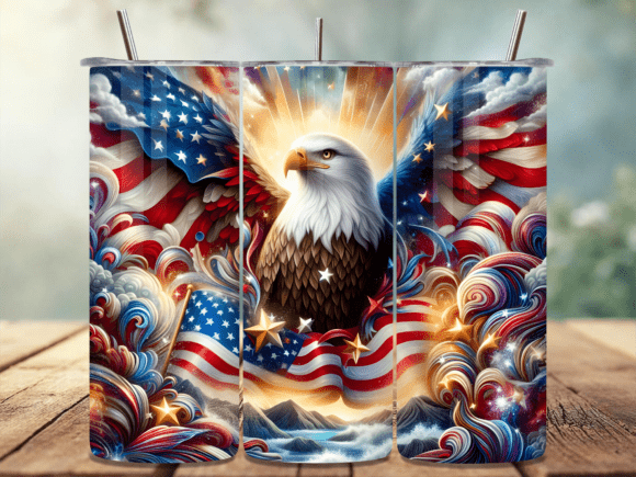Download Abstract Patriotic Eagle Tumbler Wrap - Tumbler wrap Collection