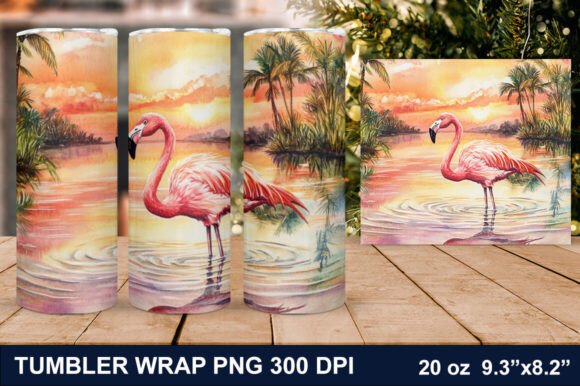 Download Summer Flamingo Tumbler Wrap - Tumbler wrap Collection