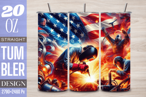 Download American Flag Welding 20 Oz Tumbler Wrap - Tumbler wrap Collection