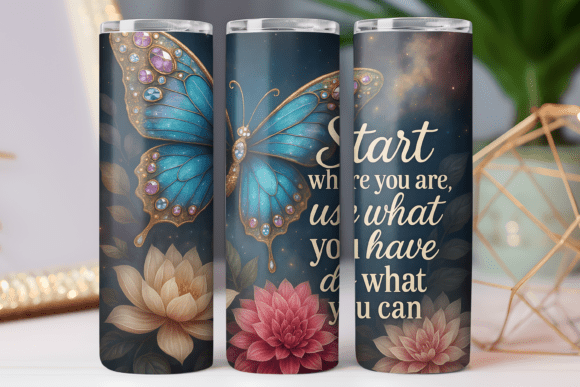 Download Motivational Tumbler Wrap Skinny 20oz 3d - Tumbler wrap Collection