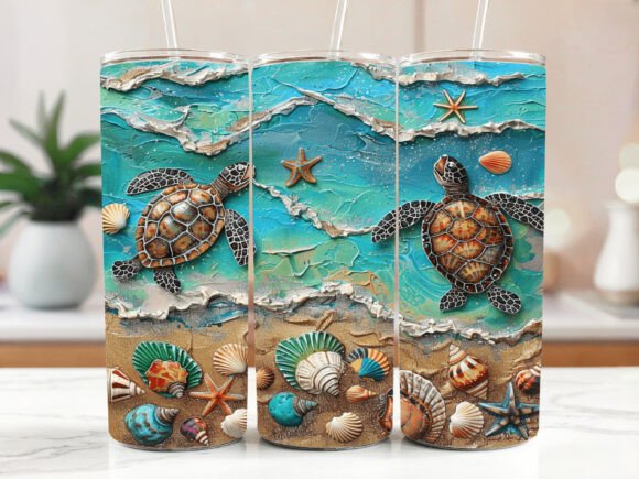 Download Sea Turtle Tumbler Wrap PNG Ocean - Tumbler wrap Collection