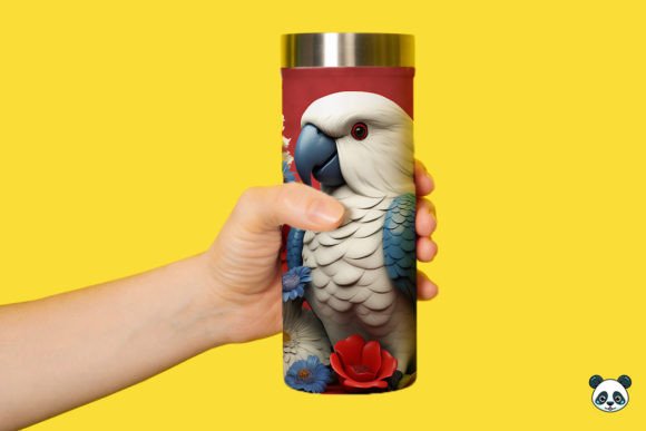 Download Patriotic 3D Parrot Tumbler Wrap Png 4 - Tumbler wrap Collection