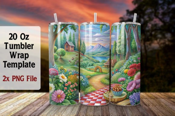 Download Summer 20oz Tumbler Wrap Sublimation PNG - Tumbler wrap Collection