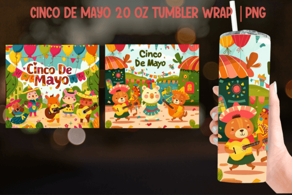 Download Cinco De Mayo Tumbler Wrap - Sublimation - Tumbler wrap Collection