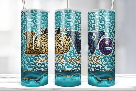 Download Love Fall Y'All Sublimation Tumbler Wrap - Tumbler wrap Collection